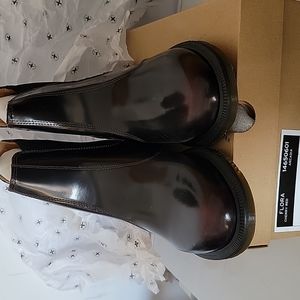 Dr. Marten's Flora Chelsea Boots Cherry Red